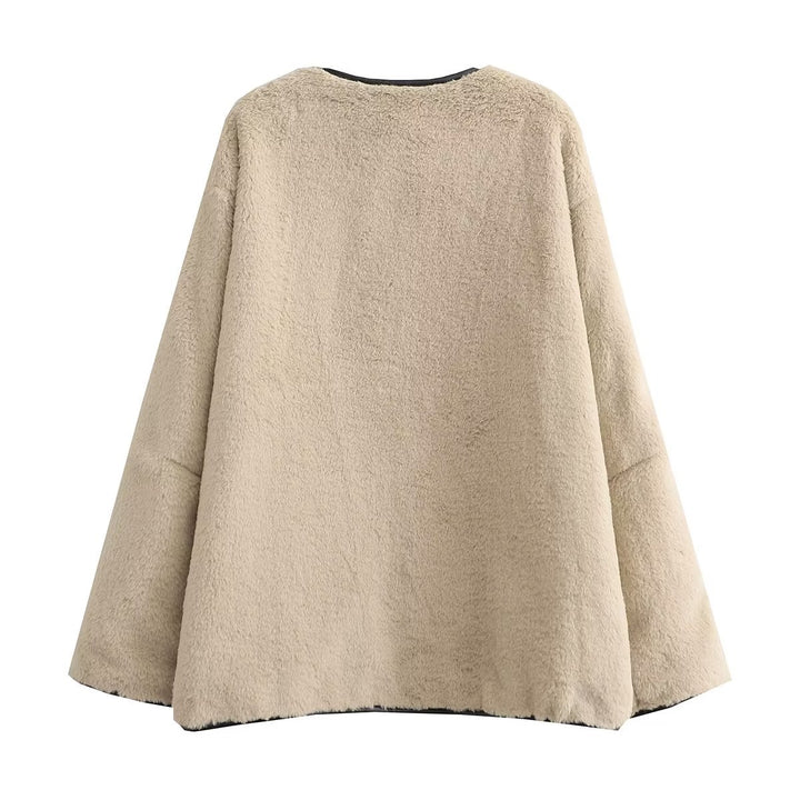 Ladies Oversized Teddy Jacket Lune London
