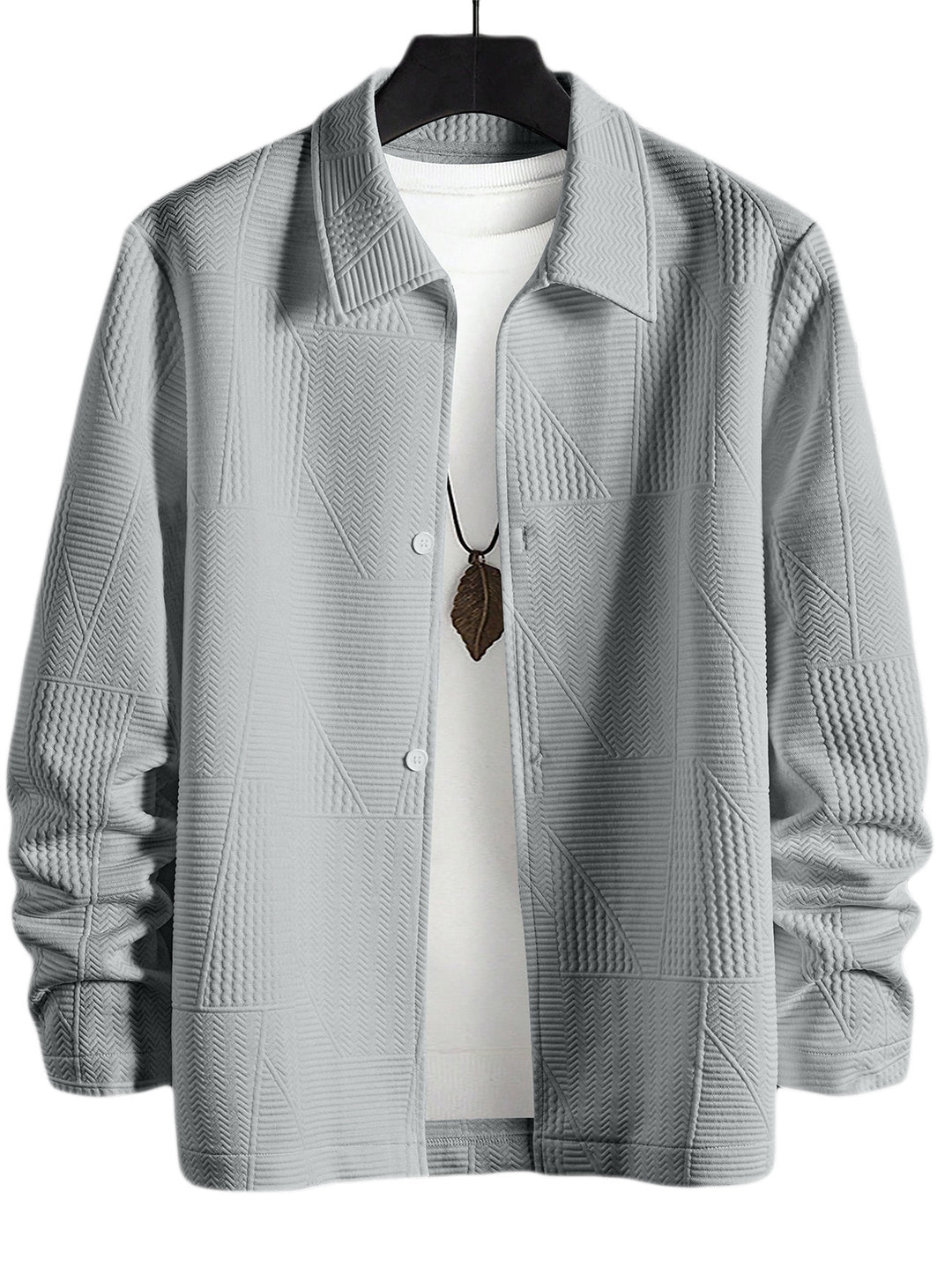 Shirt jacket for men, with a structured design and practical buttons Lune London