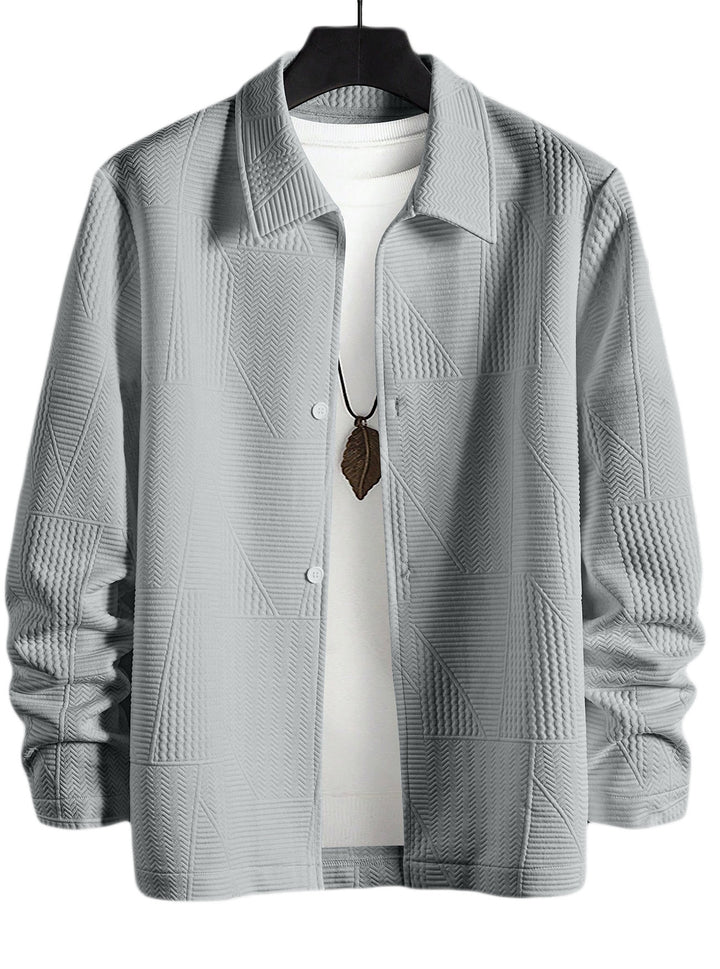 Shirt jacket for men, with a structured design and practical buttons Lune London