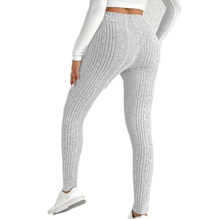 Leggings for women with textured ribbed pattern and high waist Lune London