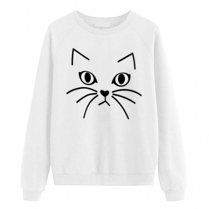 Sweatshirt pour femmes avec motif de chat Chic & Stil