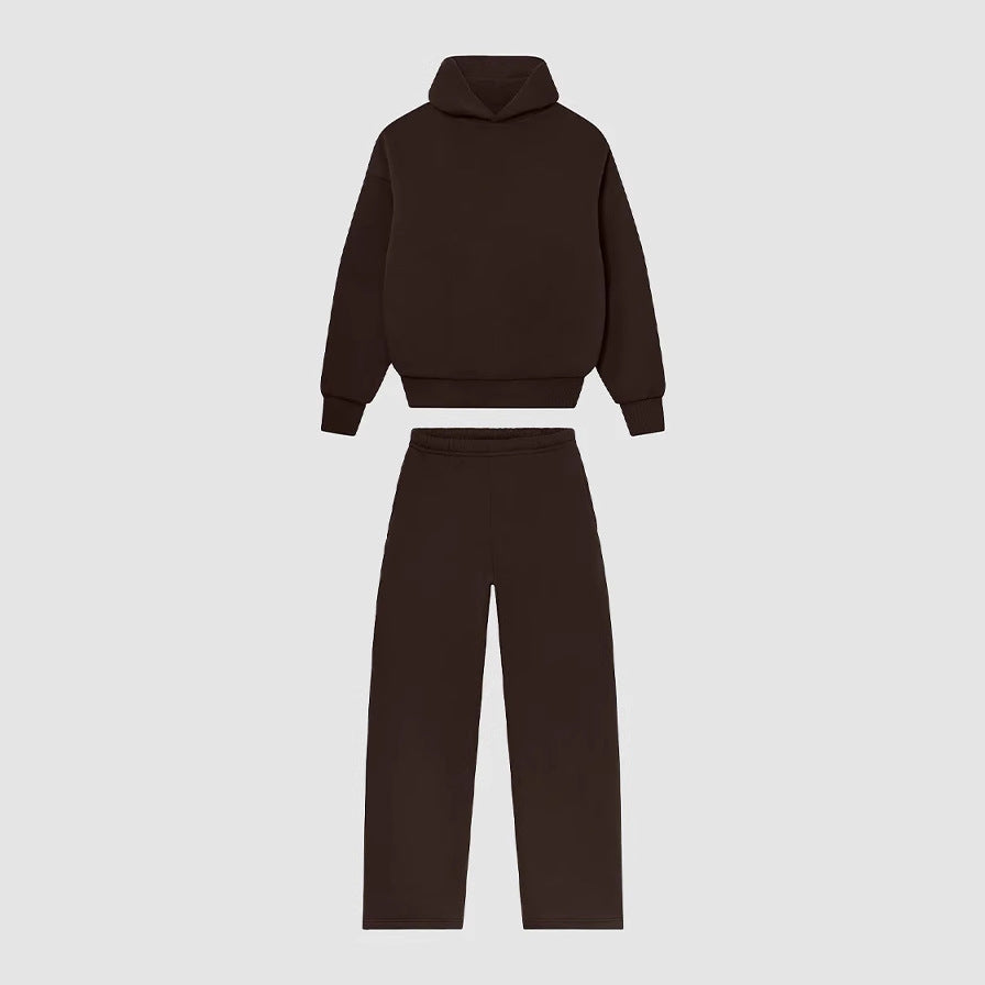 Hoodie and jogger pants set for women with high collar and elastic waistband Lune London