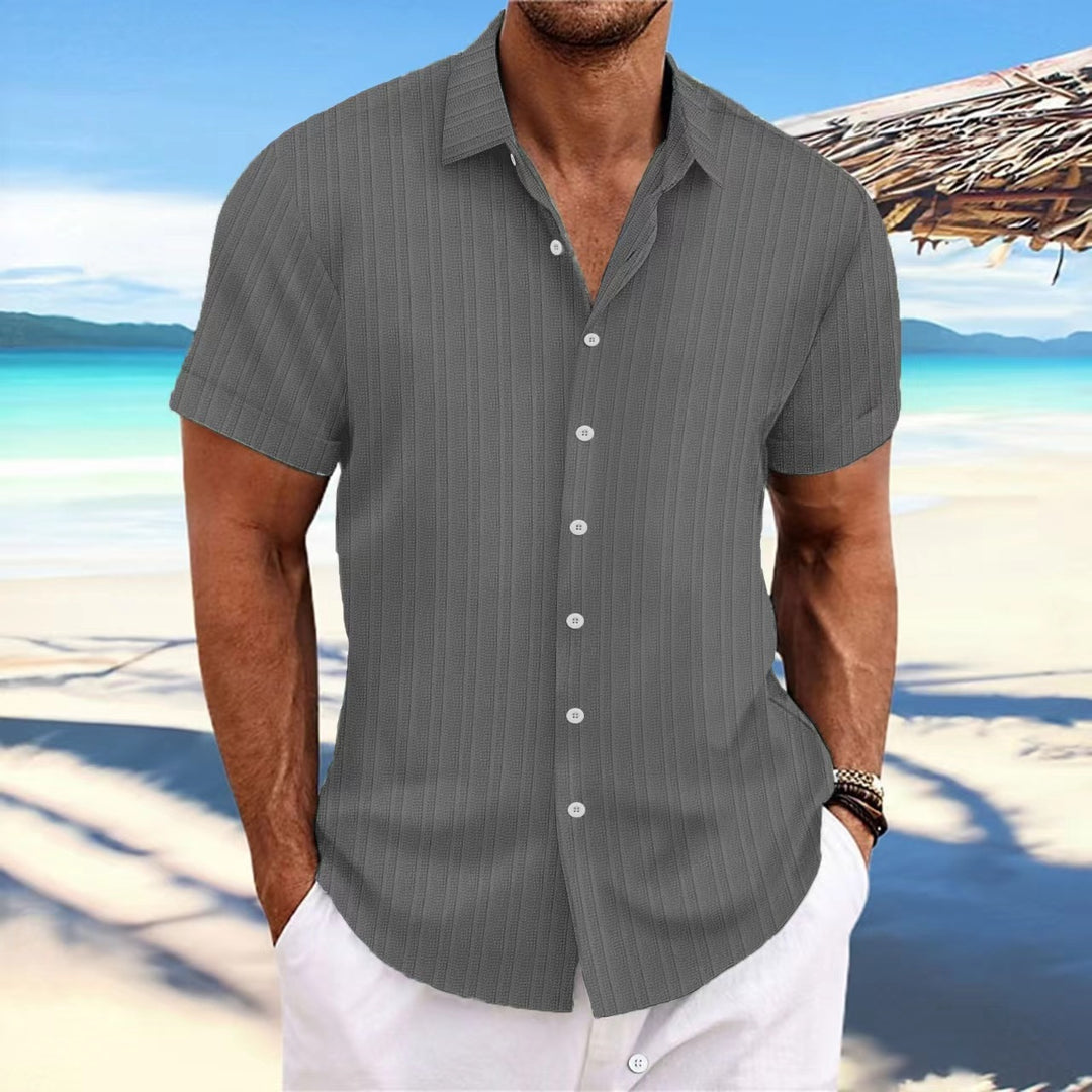 Casual short-sleeved striped shirt for men Lune London