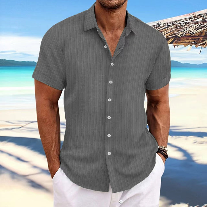 Casual short-sleeved striped shirt for men Lune London