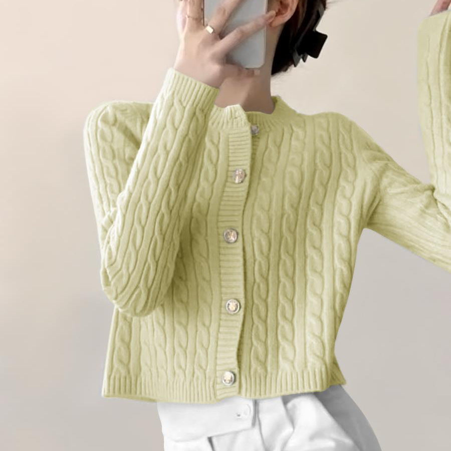 Cardigan femme avec design en câble texturé Chic & Stil