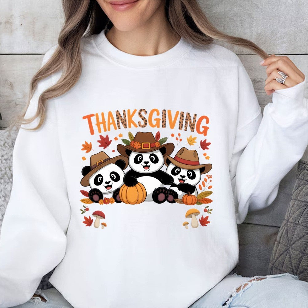 Sweat-shirt pour femmes avec design d'animal amusant et motif d'automne Chic & Stil