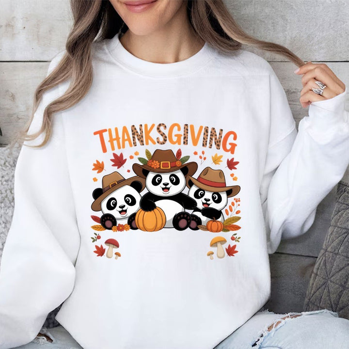 Sweat-shirt pour femmes avec design d'animal amusant et motif d'automne Chic & Stil