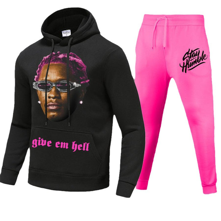 Women's hoodie and jogging set with creative graphic print and catchy design Lune London