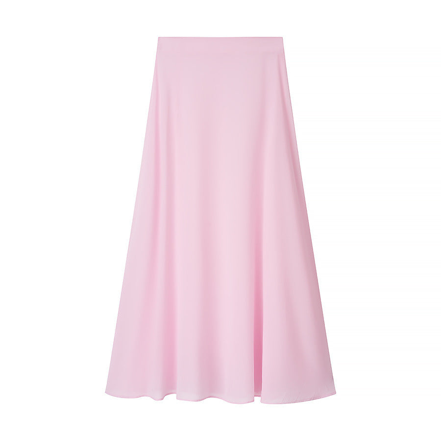 Jupe midi élégante pour femmes en tissu fluide Chic & Stil