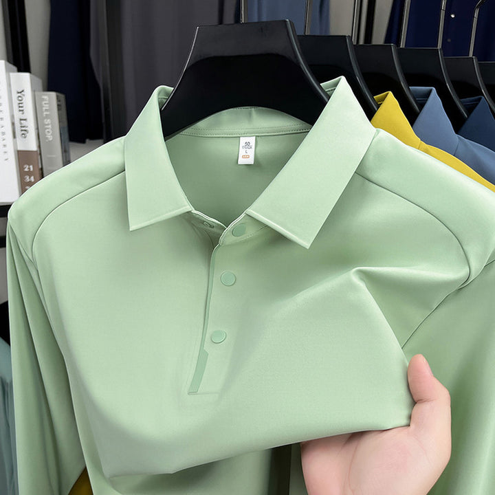Sporty polo shirt for men with innovative moisture regulation Lune London