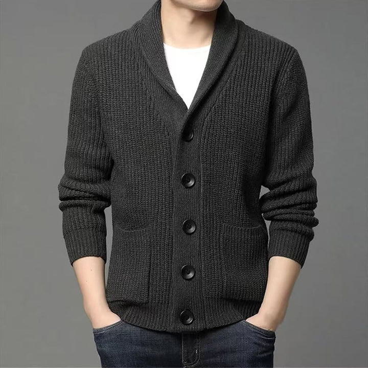 Men's mesh jacket with deep collar and practical pockets Lune London