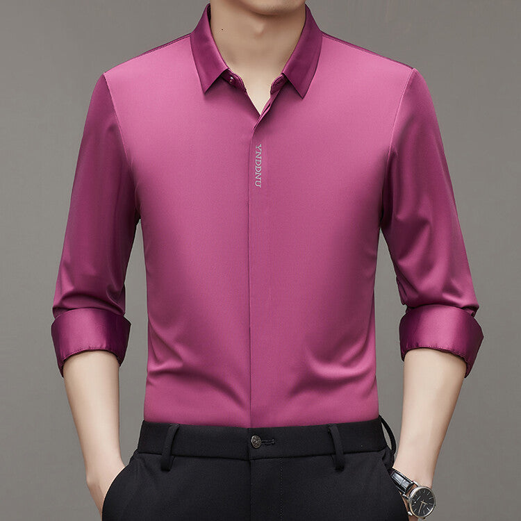 Trendy long-sleeve shirt for men with innovative moisture management Lune London