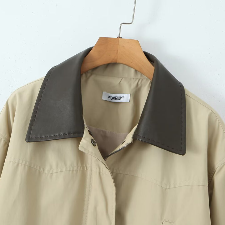 Transitional down jacket for women with practical drawstring Lune London
