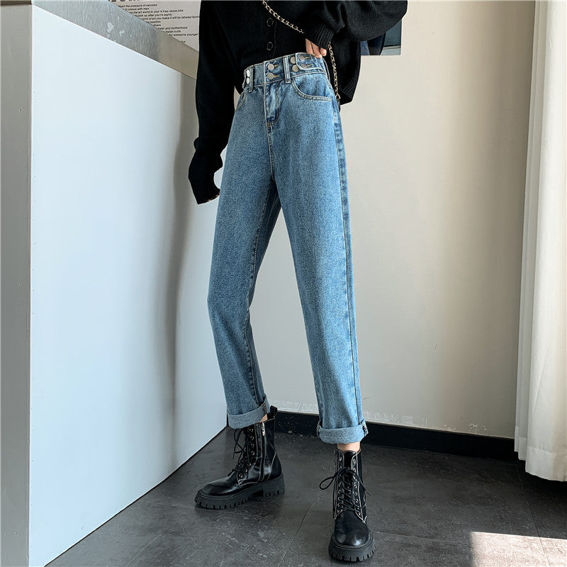 Pantalons chino taille haute pour femmes avec poches latérales