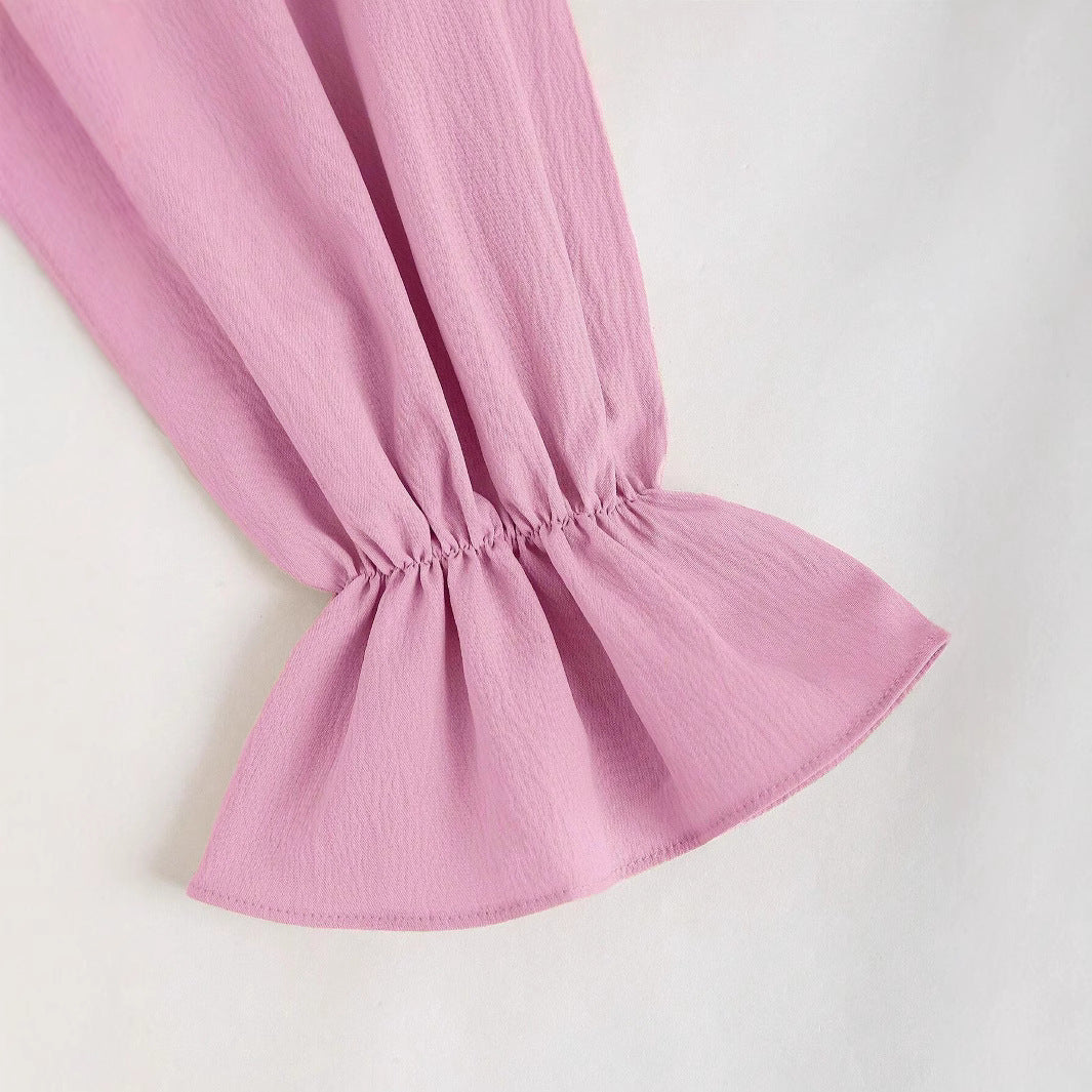 Robe mini femme avec manches bouffantes et décolleté en cœur chic Chic & Stil