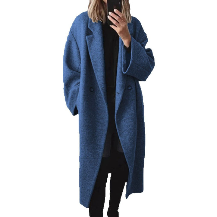 Oversized wool coat for women with a sleek cut and practical pockets Lune London