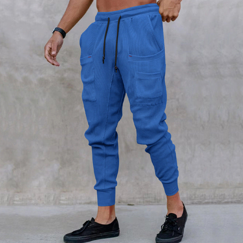 Trendy utility pants for men with elastic waistband and practical pockets Lune London