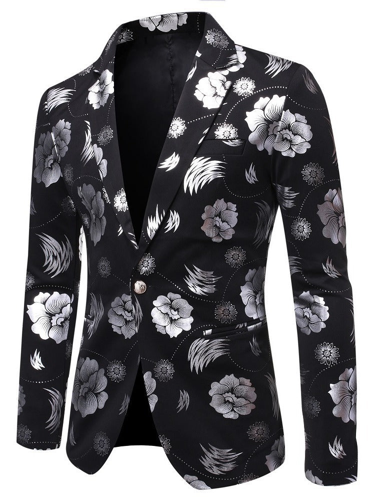 Veste élégante pour hommes avec un motif floral luxueux Lune London