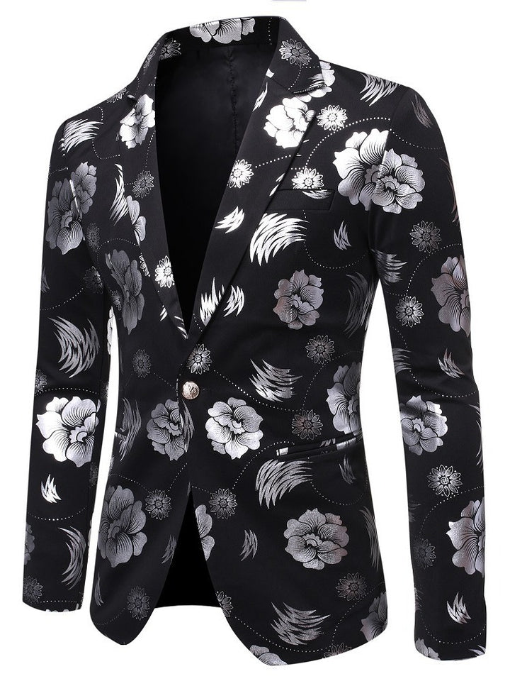 Veste élégante pour hommes avec un motif floral luxueux Lune London