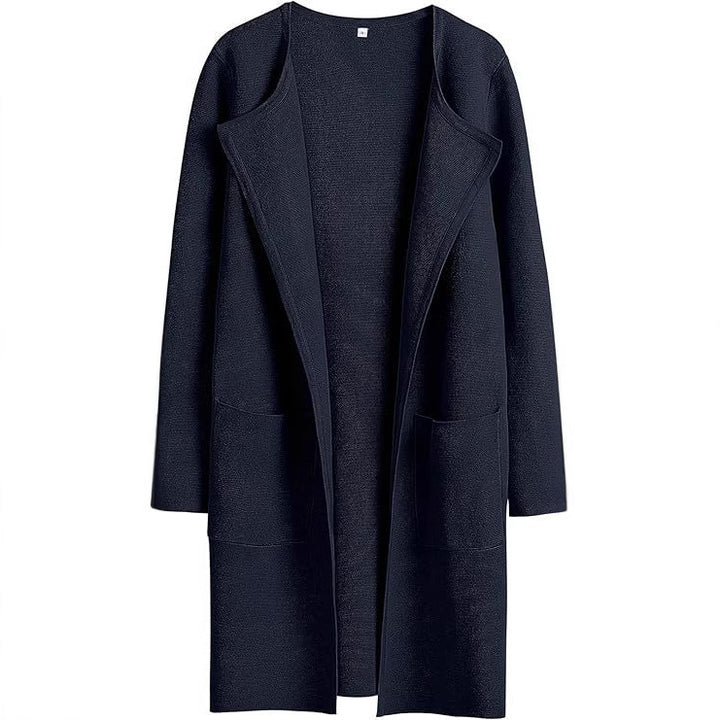 Ladies Long Cardigan with oversized cut and practical pockets Lune London