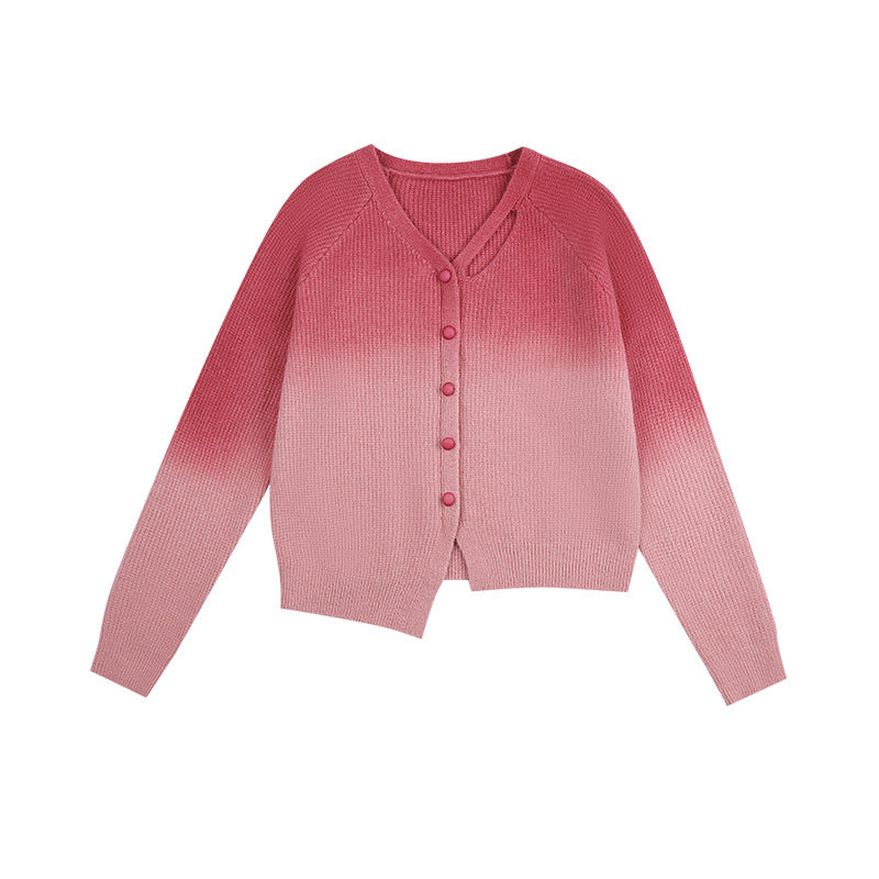 Cardigan en angora pour femmes avec des détails modernes découpés Chic & Stil