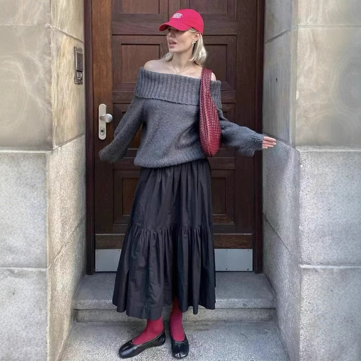 Off-shoulder sweater for women Lune London