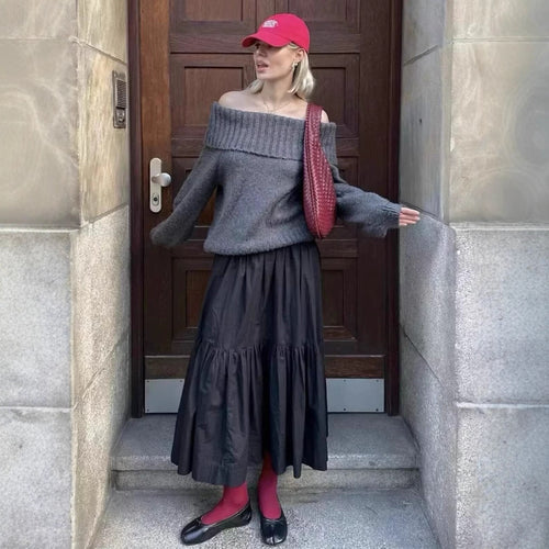 Off-shoulder sweater for women Lune London