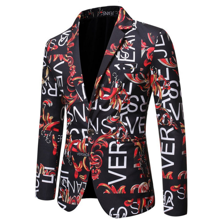 Designer blazer for men with creative inscription Lune London