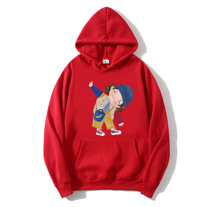 Ladies hoodie with playful children's design Chic & Stil