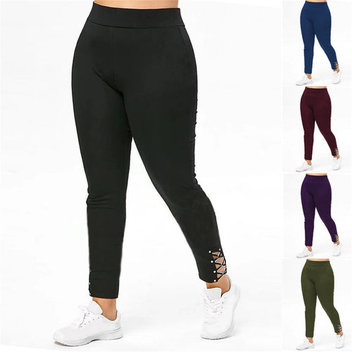 Women's sports leggings with stylish lace-up details Lune London