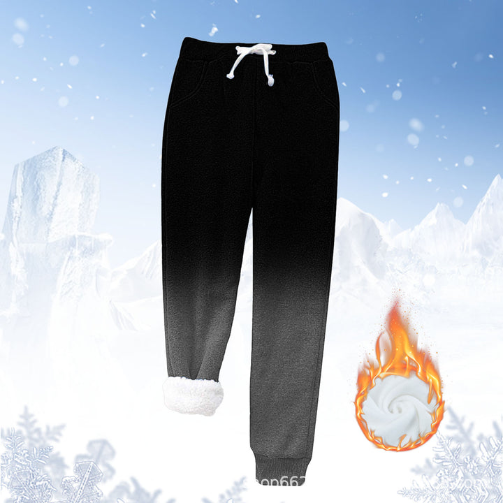 Fleece jogger pants for women with warm inner lining and elastic waistband Lune London
