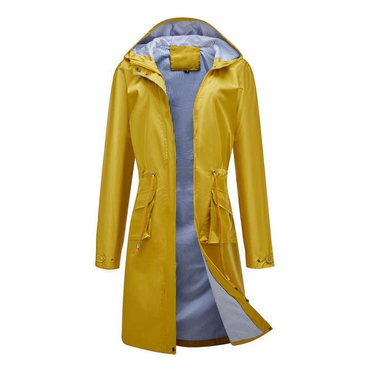 Women's windbreaker leisure jacket with practical drawstrings and inner lining Lune London