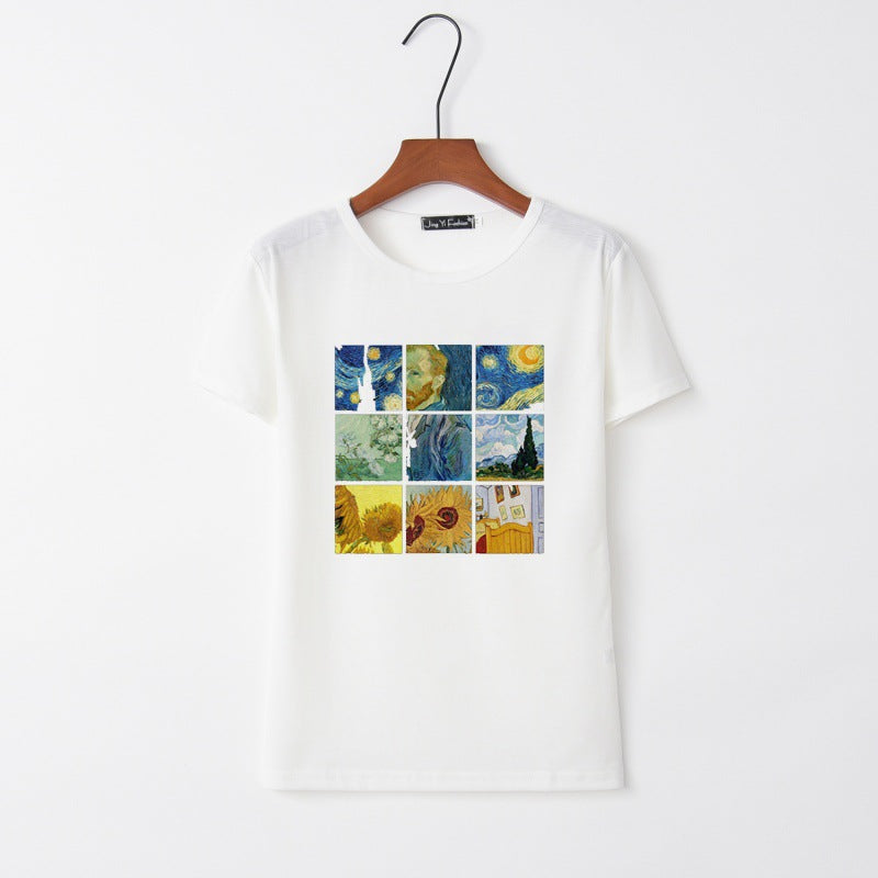 T-shirt femme avec impression artistique créative Chic & Stil