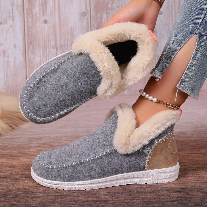 Women’S Fleece-Lined House Slippers with Non-Slip Sole and Comfortable Fit Lune London