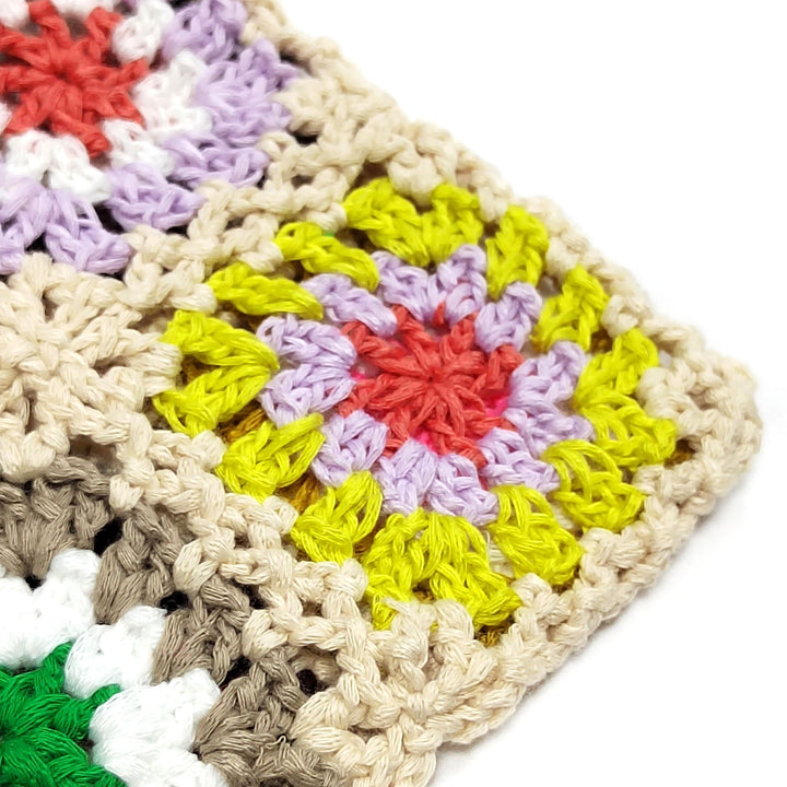 Lune London crochet patchwork handbag for women