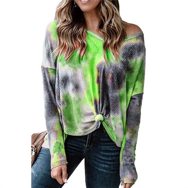 Waffle knit off-the-shoulder top for women Lune London