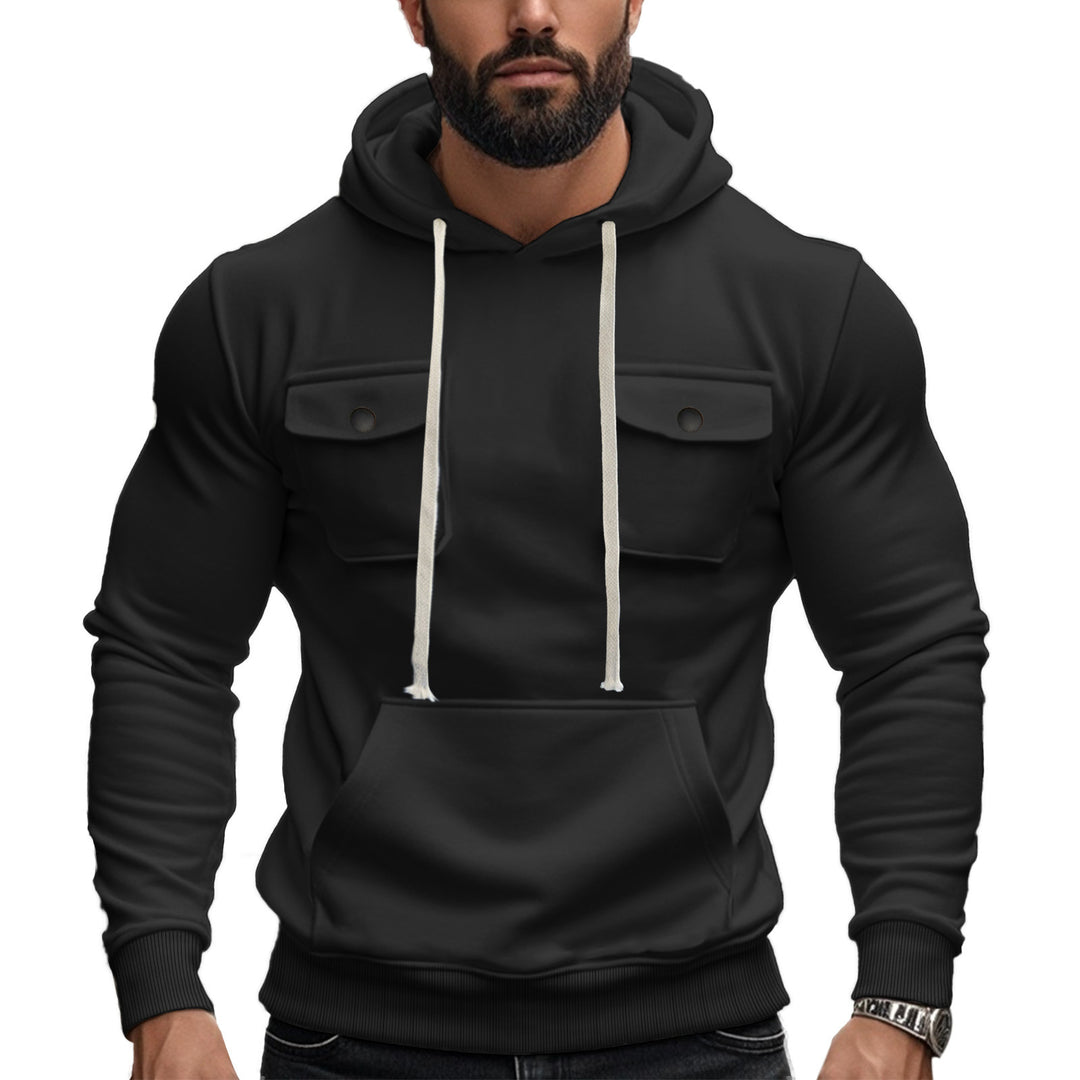 Men's hoodie with stylish chest pockets Lune London
