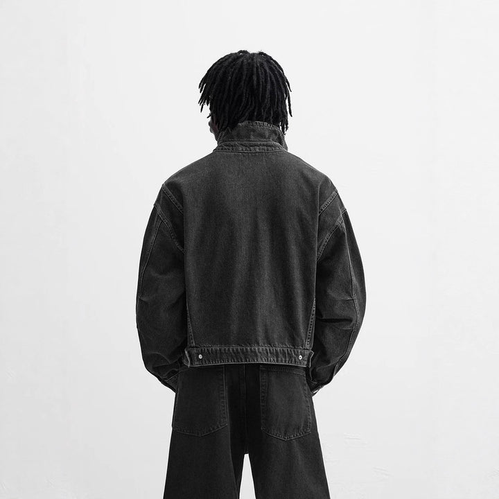 Lune London Men's Denim Bomber Jacket