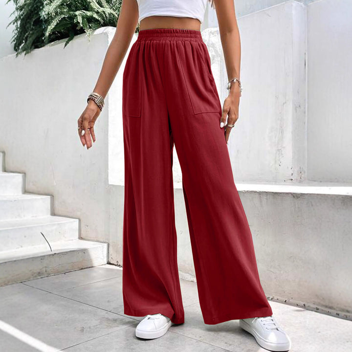 Ladies Large Palazzo Pants with practical side pockets Lune London