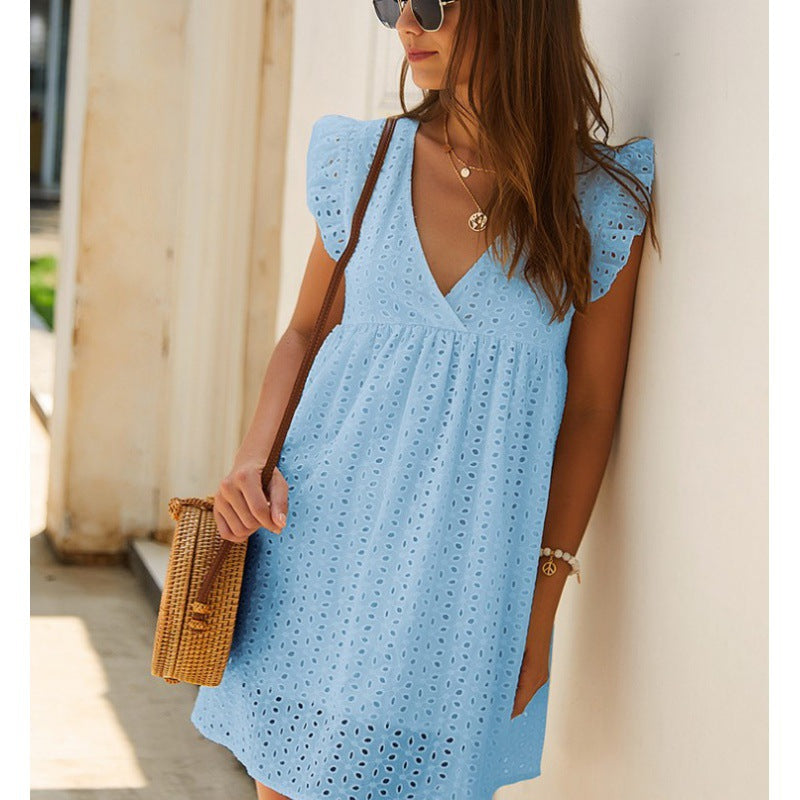 Lune London Eyelet Embroidery Summer Dress for Women