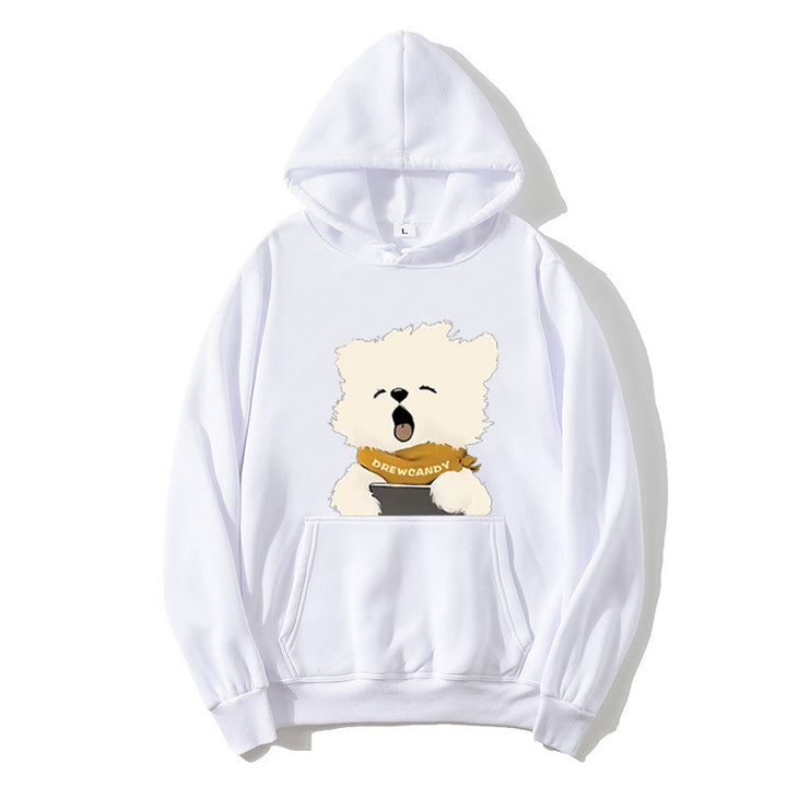 Women’s hoodie with cute dog front print Chic & Stil