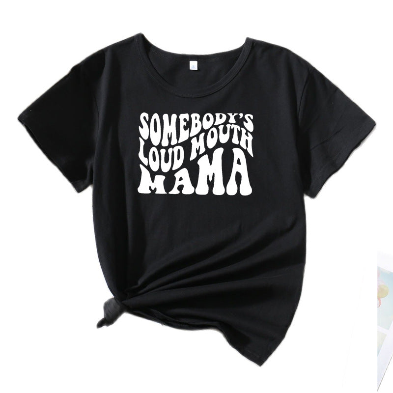 Ladies casual chic graphic T-shirt