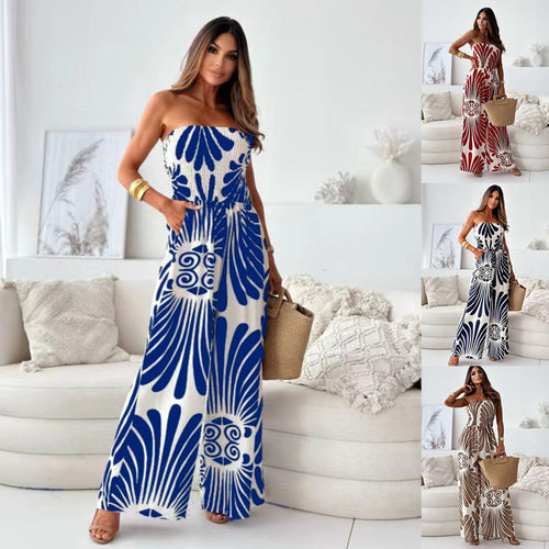 Ladies Sleeveless Wide Pants Lune London