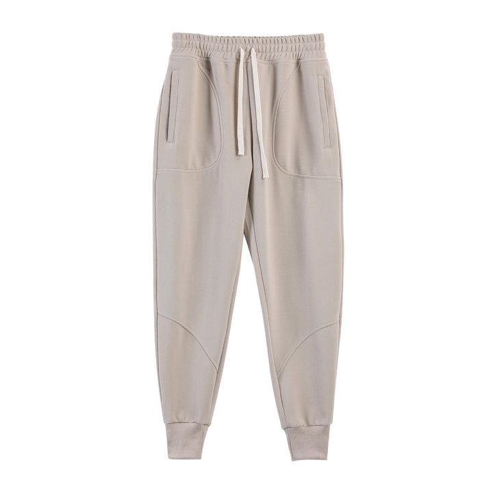 Men's sporty jogger pants with breathable inserts and elastic waistband Lune London