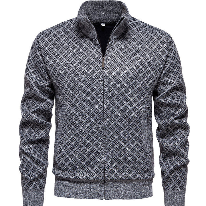 Quilted zip sweatshirt jacket for men Lune London