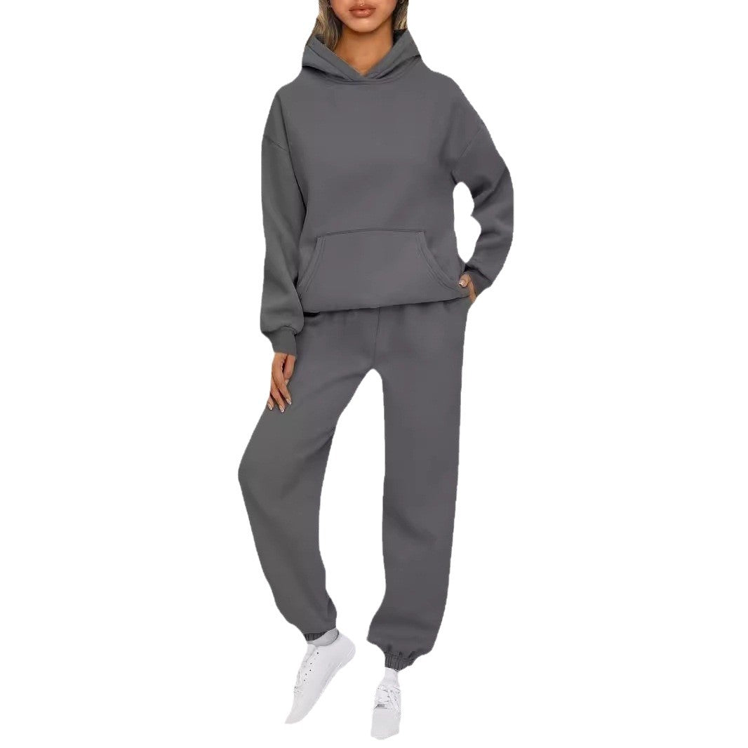 Women's Hoodie and Chic Sports Tracksuit