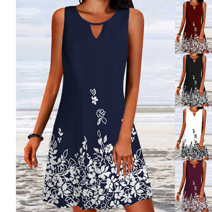 Summer A-line dress flowers Lune London for women