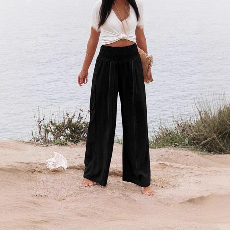 Ladies Wide Palazzo Pants Lune London