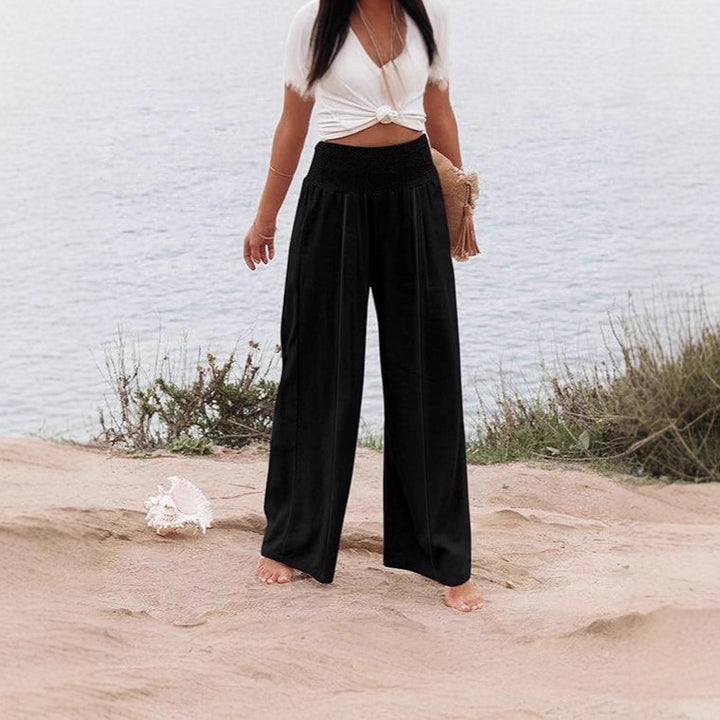 Ladies Wide Palazzo Pants Lune London