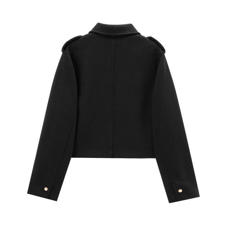 Modern wool jacket for women military style Lune London